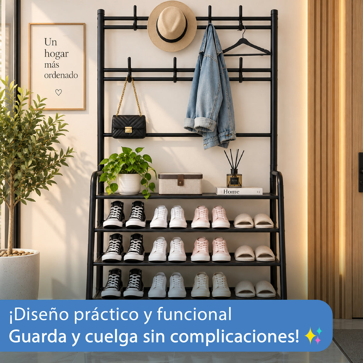 Organizador Multifuncional Perchero