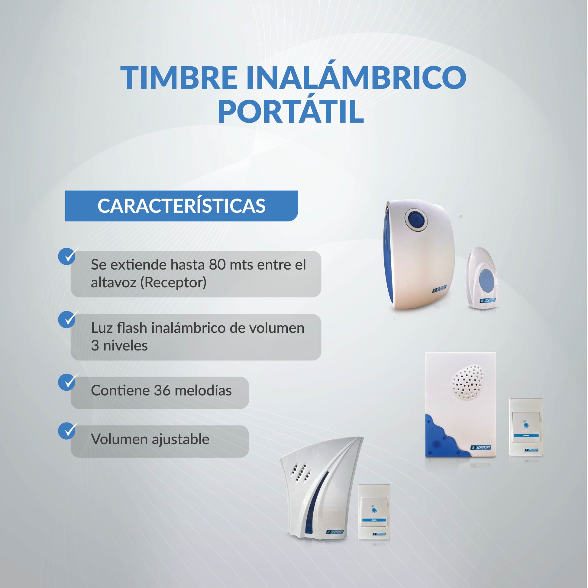 TIMBRE INALAMBRICO PORTATIL
