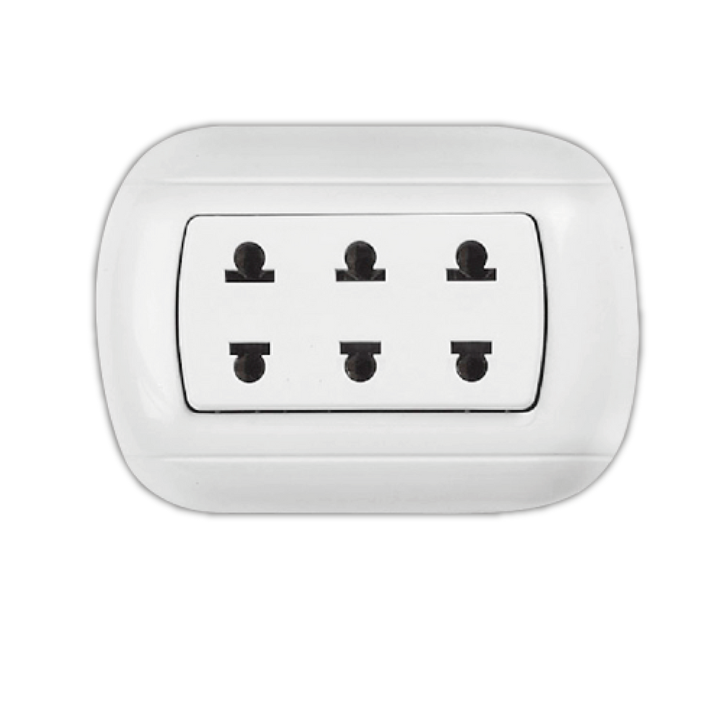 TOMACORRIENTE TRIPLE PARA SOBREPONER