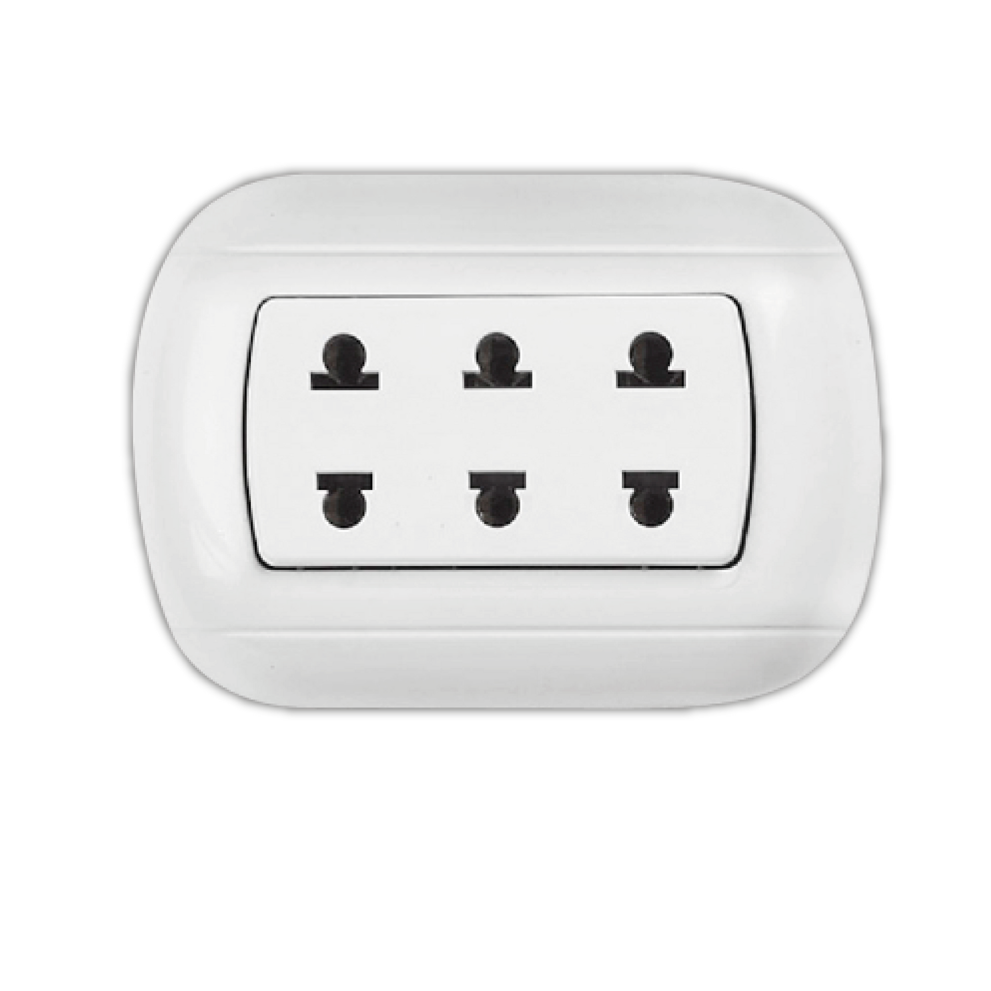 TOMACORRIENTE TRIPLE PARA SOBREPONER